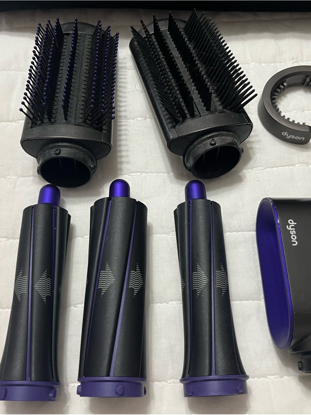 Dyson Airwrap In White And Purple Accents